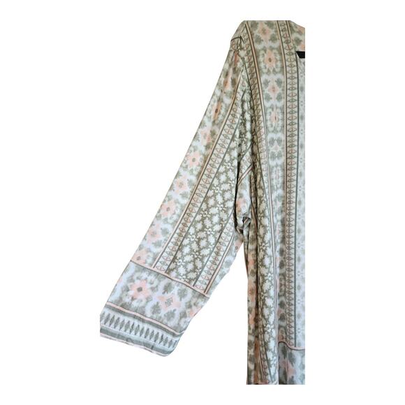 NWT Ruby Rd. Womens 2X Top Asymmetrical 3/4 Sleeves Stretch Keyhole Neck READ - Picture 3 of 13